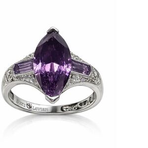 Levian Marquise Purple and Silver Ring